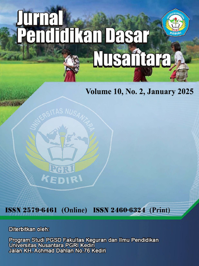 					View Vol. 10 No. 2 (2025): Jurnal Pendidikan Dasar Nusantara
				