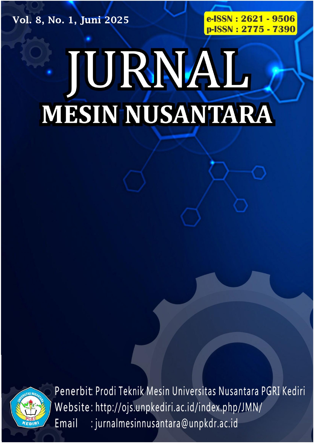 					View Vol. 8 No. 1 (2025): Jurnal Mesin Nusantara
				