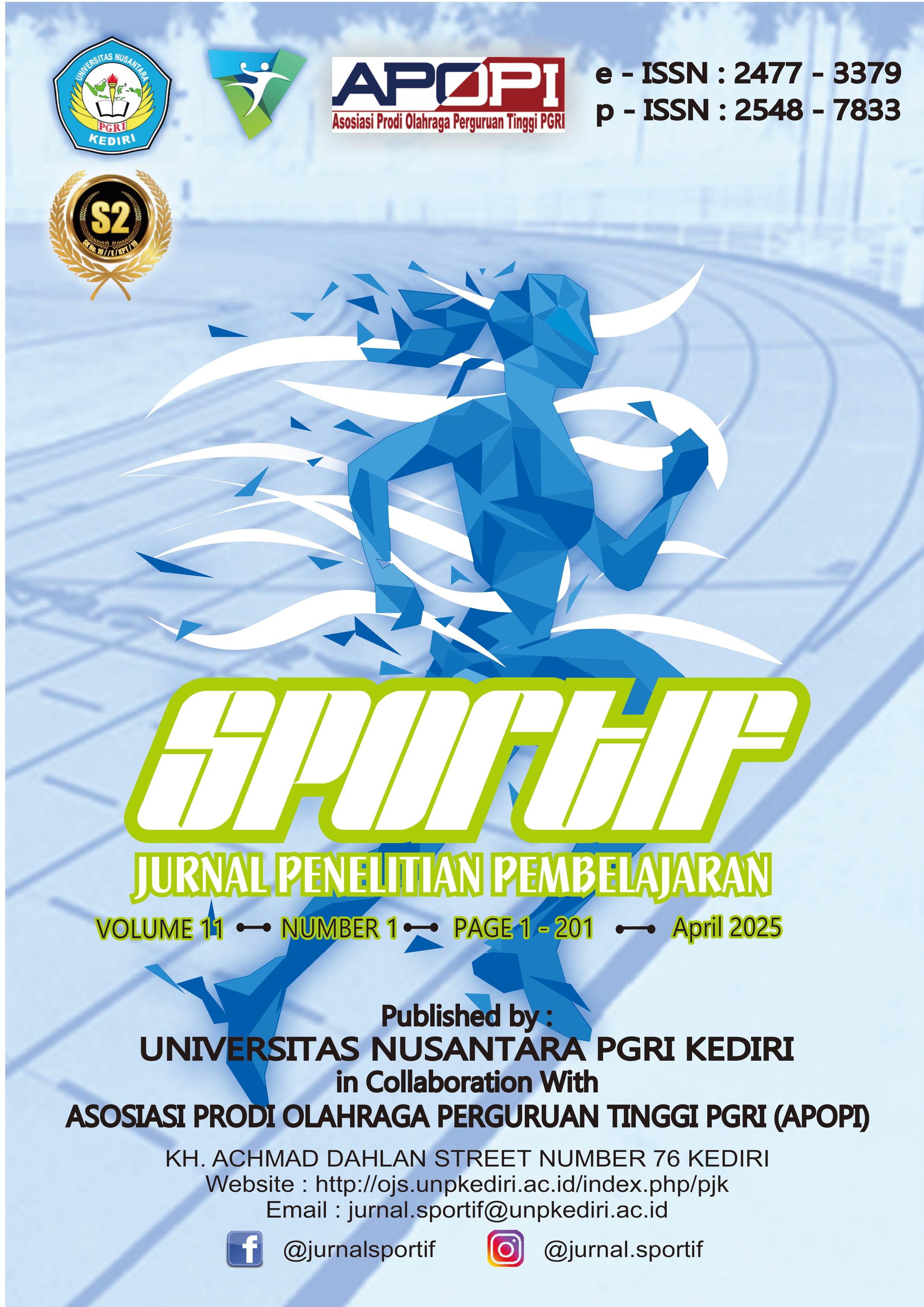 Cover Jurnal SPORTIF : Jurnal Penelitian Pembelajaran